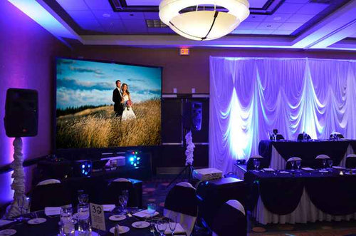 Love in Focus: Step-by-Step Guide to Incorporating a Projector into Your Wedding